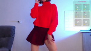 I caught her staring at the mirror at herself