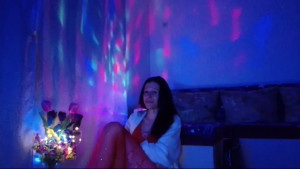 Wearing a micro kini and sucking you off kitty girl licks purple dildo gagging licking and dumb faces the micro kini