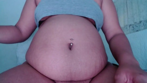 G morning Babe I got excited for sun sand and green trees today I m trying on the bikini wear untie the back to put my